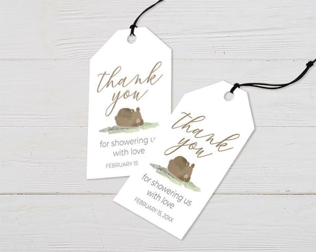 Woodland Animals Favor Tags - goprintplus