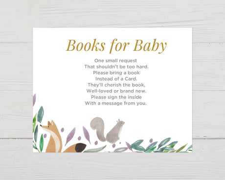 Woodland Watercolor Animals Books For Baby - goprintplus