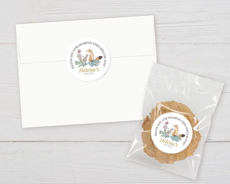 Woodland Watercolor Animals Invitation - goprintplus