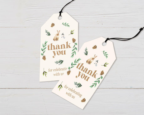 Woodland Wildlife Favor Tags - goprintplus