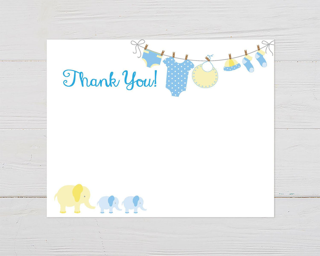 Yellow Blue Elephants Shower - goprintplus