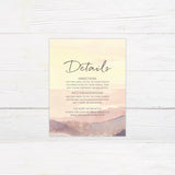 Sunset Landscape Wedding Invitation, Formal Wedding Invitation, Scenic Invitation, Nature Invitation, Printed Wedding Invitations