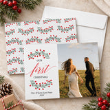 Our First Christmas Personalized Newlywed Photo Card